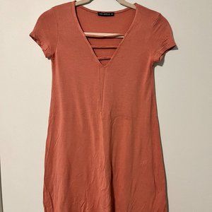 Women's Terranova Dusty Rose Short-Sleeve Mini Dress